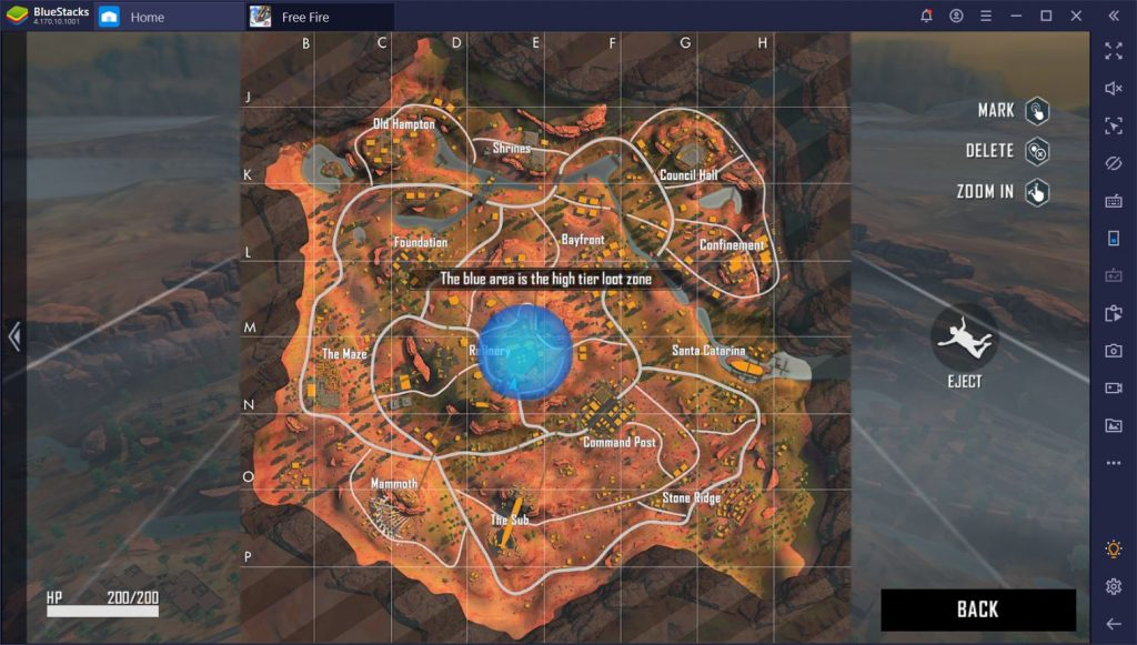 Bản đồ Kalahari Free Fire