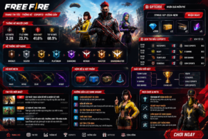Tra cứu chỉ số Free Fire, Gift Code mới nhất, lịch thi đấu FF Esports, tin tức & hướng dẫn leo rank nhanh nhất
